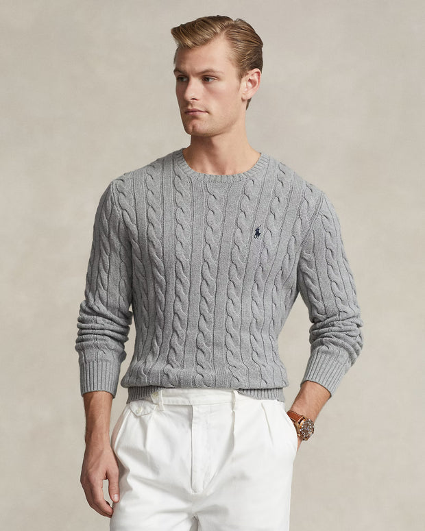 Cable-Knit Cotton Jumper