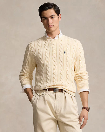 Cable-Knit Cotton Jumper