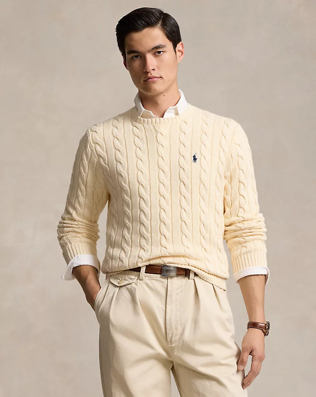 Cable-Knit Cotton Jumper