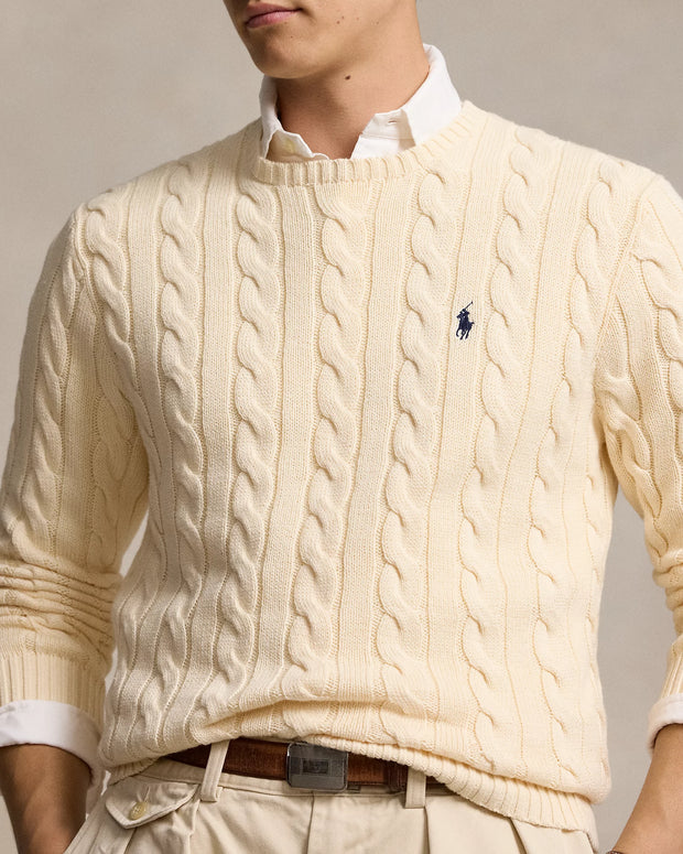 Cable-Knit Cotton Jumper