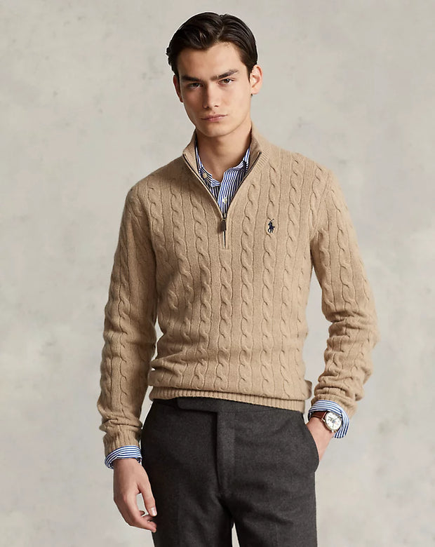 Cable-Knit Wool-Cashmere Jumper