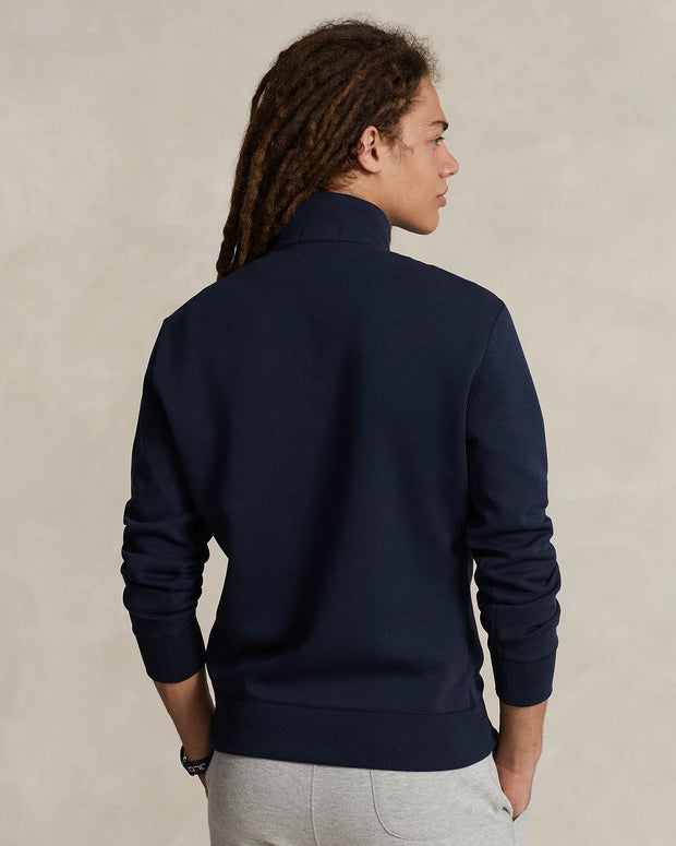 Double-Knit Quarter-Zip Pullover