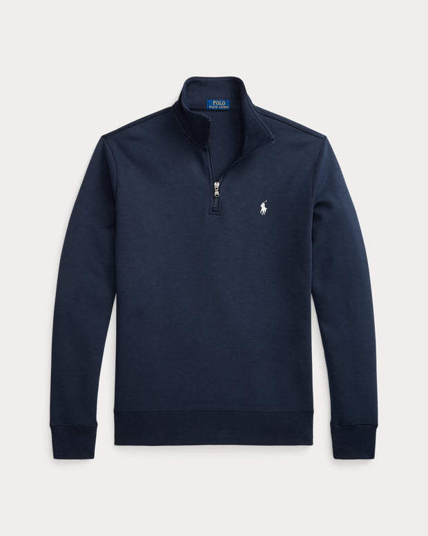 Double-Knit Quarter-Zip Pullover