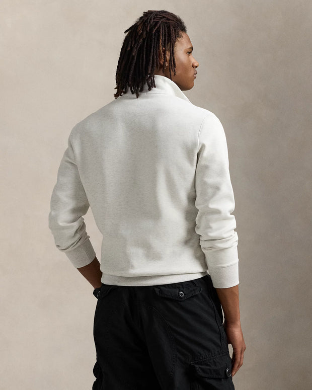 Double-Knit Quarter-Zip Pullover