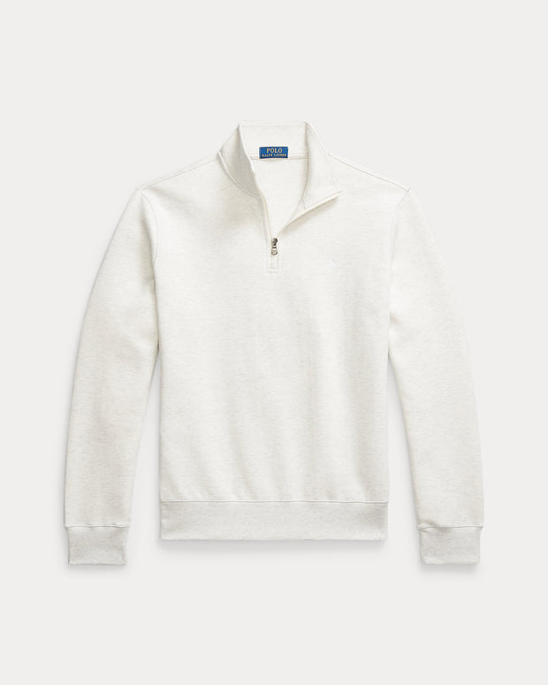 Double-Knit Quarter-Zip Pullover