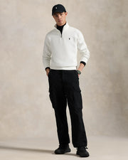 Double-Knit Quarter-Zip Pullover