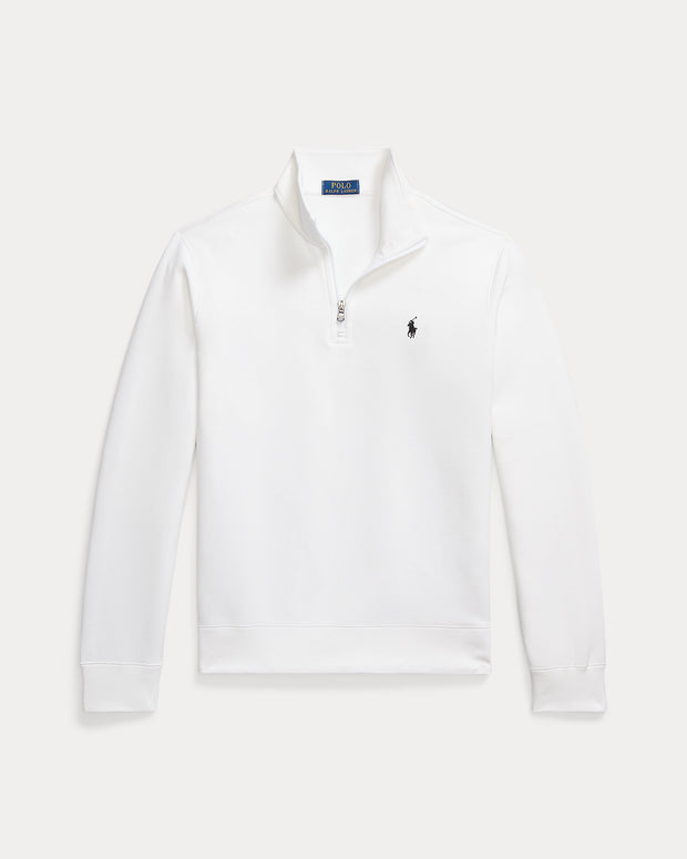 Double-Knit Quarter-Zip Pullover