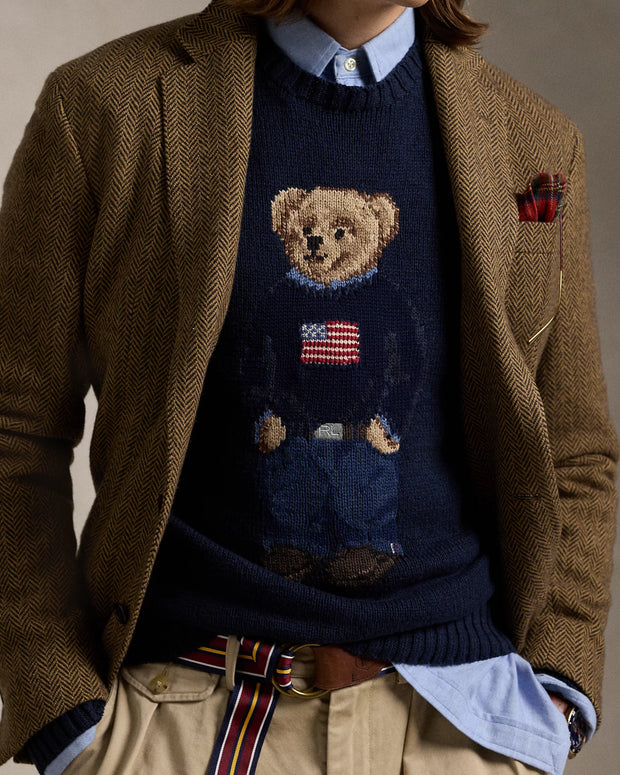 Polo Bear Cotton-Linen Jumper